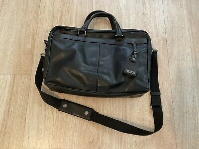 Tumi Business Bag 69730HKO Berwick Double Zip Leather Black