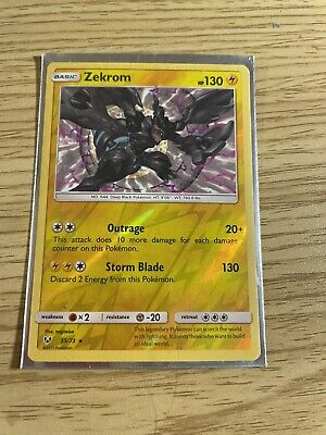 Pokémon TCG Zekrom Shining Legends 35/73 Reverse Holo Holo Rare for sale  online