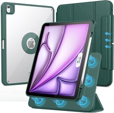 Case for iPad Air 13 Inch M3 2025/M2 2024 7th/6th Gen Removable Magnetic Cover