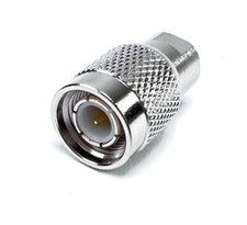 2pcs RF Coax Adapter FME Male Plug to TNC Male Plug Gold Pin Nickle Body