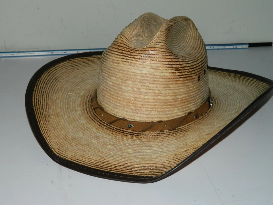 Justin 20X Milano Hat Company Vaquero Western Sombrero de Paja Para Hombre Talla 7", 56 Foto 2 de 4