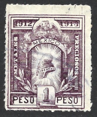 Mexico 1912 METALES PRECIOSOS Revenue Tax Precious metal prod. and sale ...