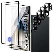 3/2/1Pack HD Glass Camera+Screen Protector For Samsung Galaxy S24 Ultra/S24/S24+