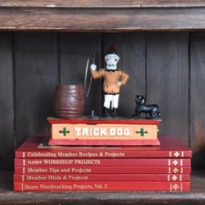 Set of 5 Handyman Club of America Books Red Gold Lettering DIY Home Decor