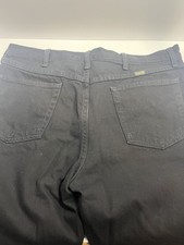 Rustler Coal Black Denim Mens 36x30 Regular Straight Jeans Classic 1087634CB