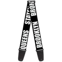 Guitar Strap - New York`S Five Burroughs Bold Black/White (Us Import) ACC NEU