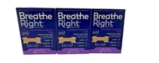 (3) Breathe Right Strips Lavender Scent Extra Strength Tan 26 ct Exp 02/28/30!!