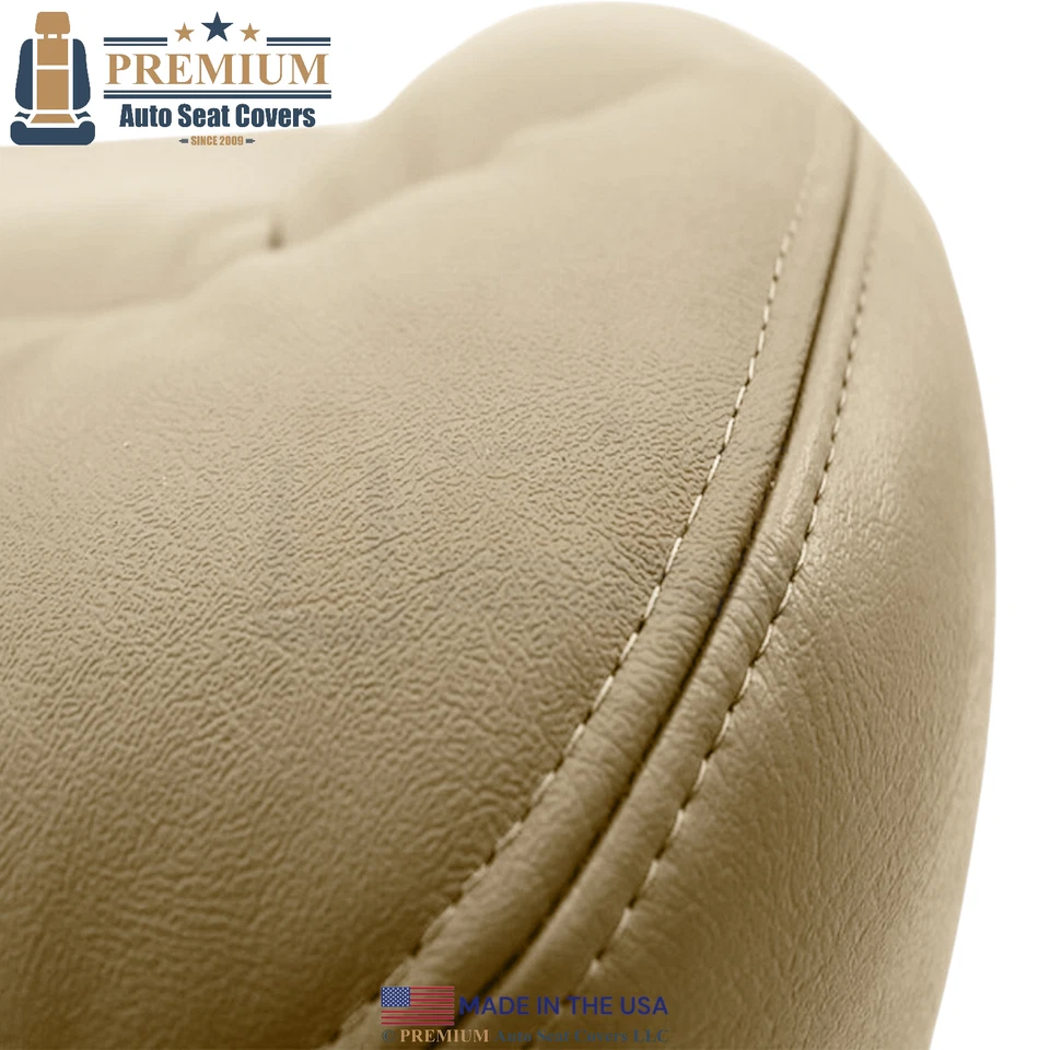 Cubiertas de asiento delanteras neutras de cuero genuino para Chevrolet Tahoe 2000-2002 Foto 3 de 4