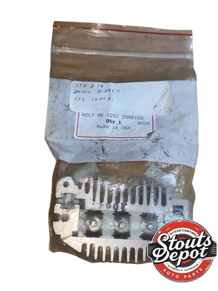 Rectificador NOS para Chevrolet G30 V8 5,0 L 85-85 8134650 A45220 1984454 D3924 J&N Foto 2 de 4