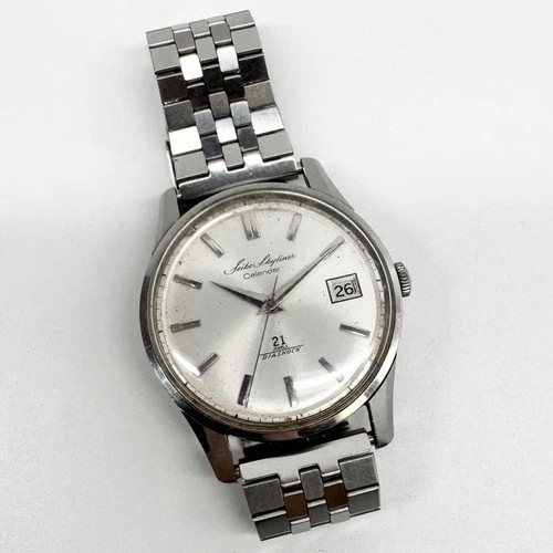 Seiko Skyliner Vintage Handaufzug Uhr Silber 36mm Gebraucht - Bild 3 von 3