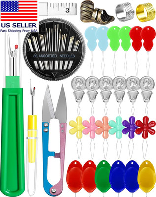 Needle Threaders Kit, 24 PCS Needle Threader for Hand Sewing, Needles Threader f