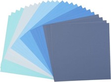 Florence Cardstock Textured - Coloured Card Making Supplies 12 x 12 inch - Blue