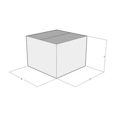 15 8x8x6 White Corrugated Shipping Boxes 32 ECT Single-Wall New