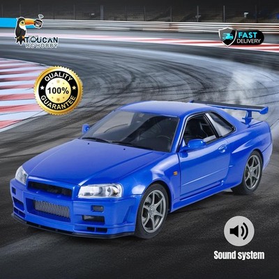 USED Capo 1/8 4WD Drift Racing Car R34 RTR W/Brushless Motor Sound Smoke Light