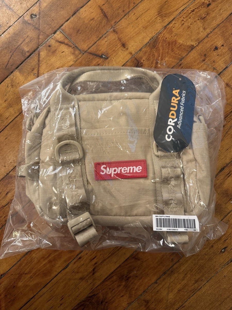 ✓In Hand Supreme SS26 Mini Duffle Bag Tan New US Ship | eBay