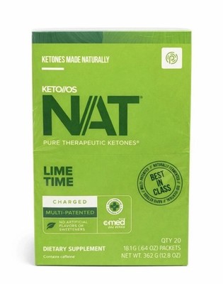 PRÜVIT Keto OS NAT LIME TIME CHARGED  Keto 20 PACK Exp2027 FREE SHIPPING USA
