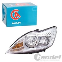 Alkar H1 H7 Scheinwerfer +LWR-MOTOR Chrom Rechts Passend FüR Ford Focus | 274240