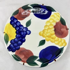DANSK Tuscany 1 Salad 9" Made in Italy Handpainted Fruit with Tag