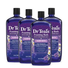 Dr Teals Foaming Bath with Pure Epsom Salt, Melatonin Sleep Soak with Essenti...