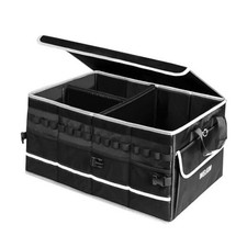 15GAL/60L Car Trunk Organizer with Lid  Dividers - Heavy Duty Collapsible