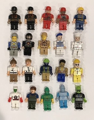 MAKE-IT Blocks Mini Figures Lot of 20 Variety - Preowned