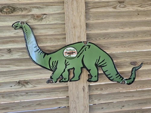 VINTAGE 1950'S SINCLAIR PENNSYLVANIA OIL PORCELAIN  GAS STATION SIGN 40" X 12.5