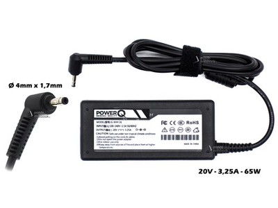 PowerQ Netzteil Für LENOVO 65W 20V (4x1,7)Mm Für Ideapad L3-15ITL6 82HL