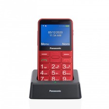 Panasonic KXTU155EXRN Rojo Teléfono Móvil Botones Grandes Y Display A Colores