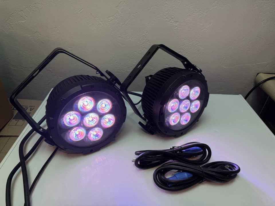 Chauvet Pro Colordash Par Hex 7 LED DMX RGBWA+UV Stage Color Wash Light Fixture - Image 2 of 4