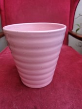 pink glazed plant pot holder