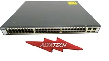 Cisco WS-C3750X-48P-S Catalyst 3750X 48 Port PoE Switch