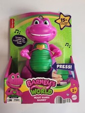 New Fisher-Price Barney s World Heart Hands Barney Figure With Music Lights