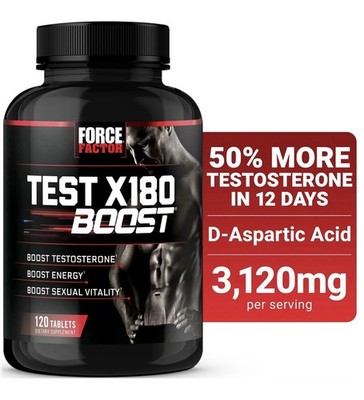 Force Factor Test X180 Boost, Testosterone Booster for Men, Testosteron Pills