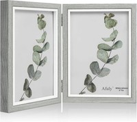 Afuly Modern Bilderrahmen 13X18 Weiß Grau Fotorahmen Picture Frame 2 Fotos |