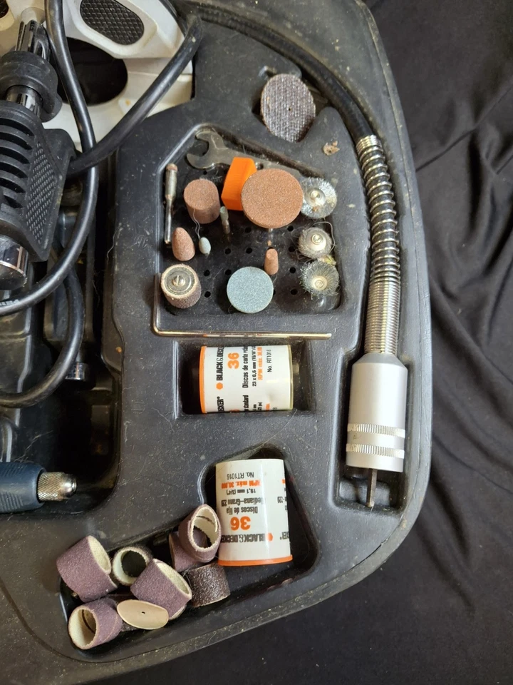 Black & Decker RT550 Wizard Rotary Multi Tool Kit & Accessories in box - Image 2 of 4