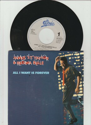 James J.T. Taylor All I want is forever (& Regina Belle)  7'' Single mit PR Info 