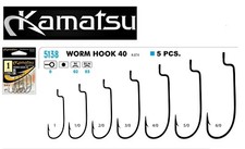 Kamatsu K-074 cheburashka worm hooks 5pcs offset weedless,jika,carolina,texas,
