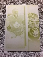 2013-14 Panini Dominion JONATHAN BERNIER Yellow Press Plate 1/1 Maple Leafs