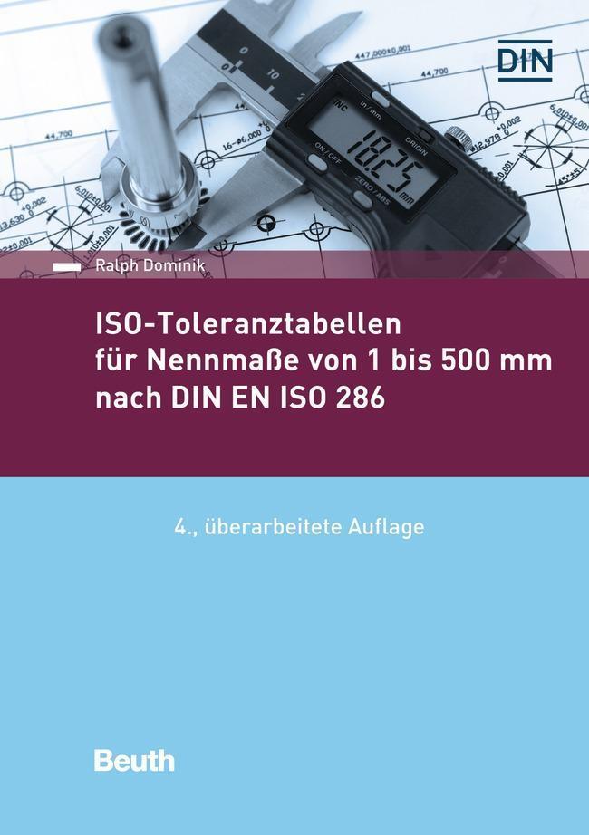 Ralph Dominik / Iso-toleranztabellen Für Nennmaße Von 1 Bis 500 Mm
