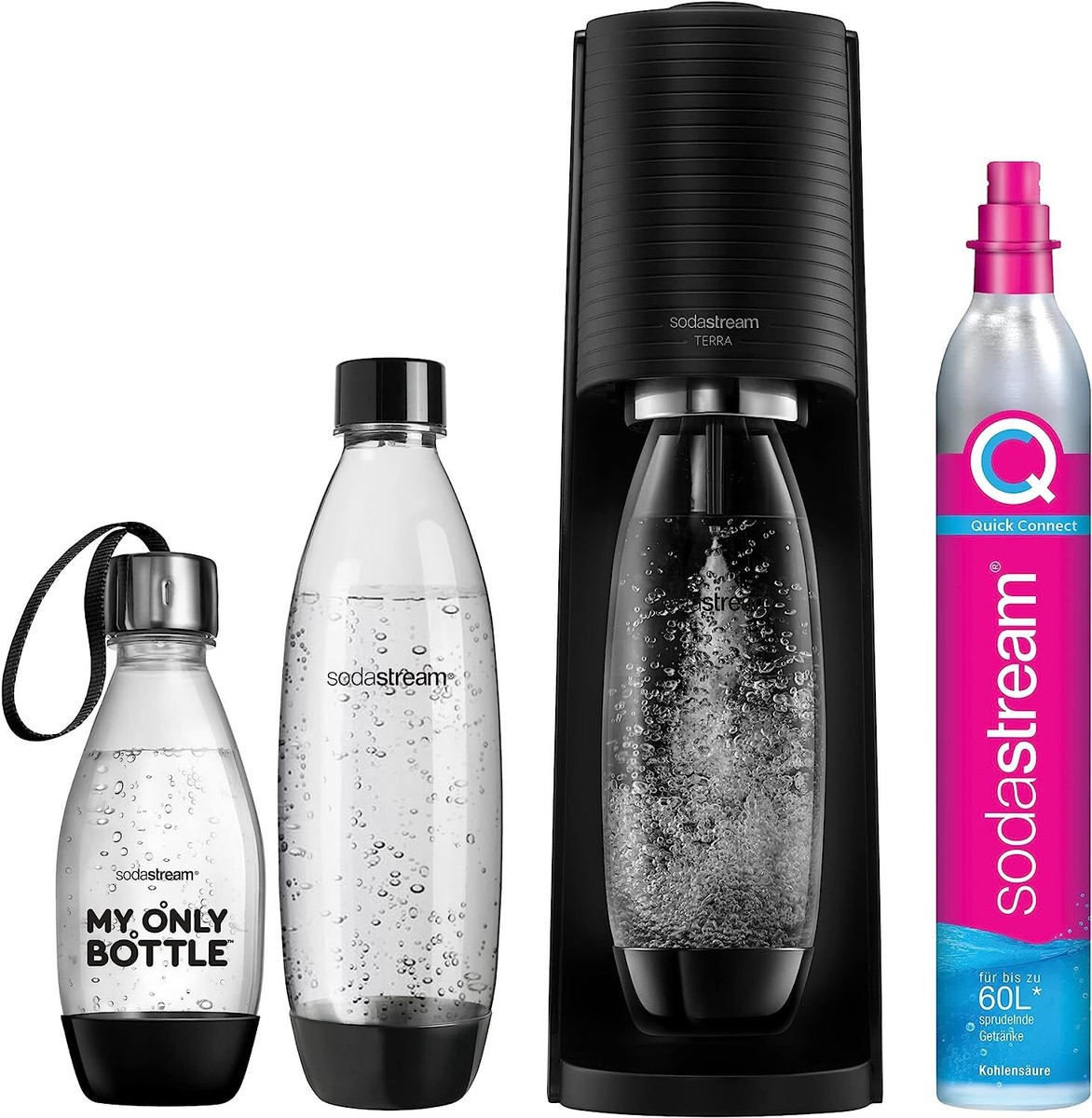 SodaStream Terra Vorteilspack Sprudler inkl. 3 PET-Flaschen 7290113767898