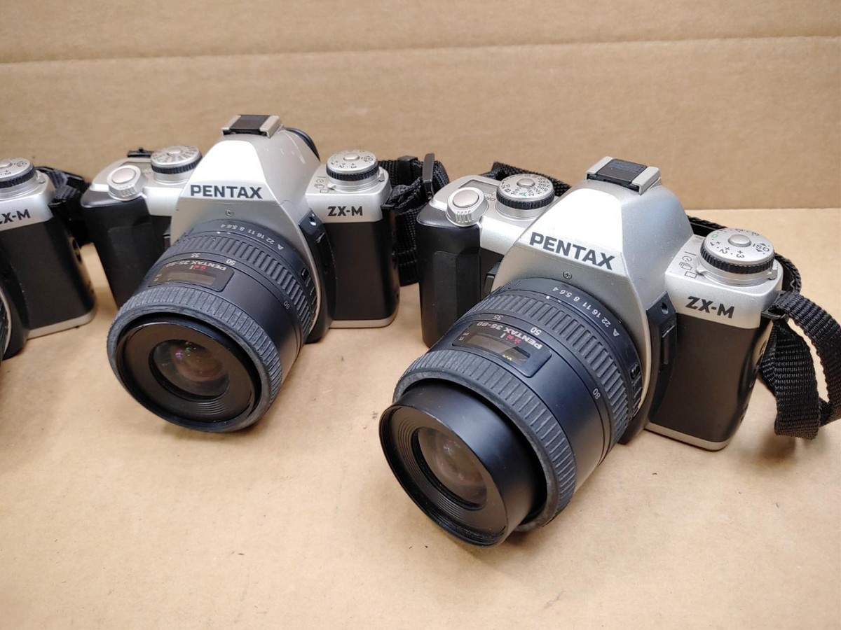 LOT of (4) PENTAX ZX-M 35 mm Film Camera w/ 50 mm Lens