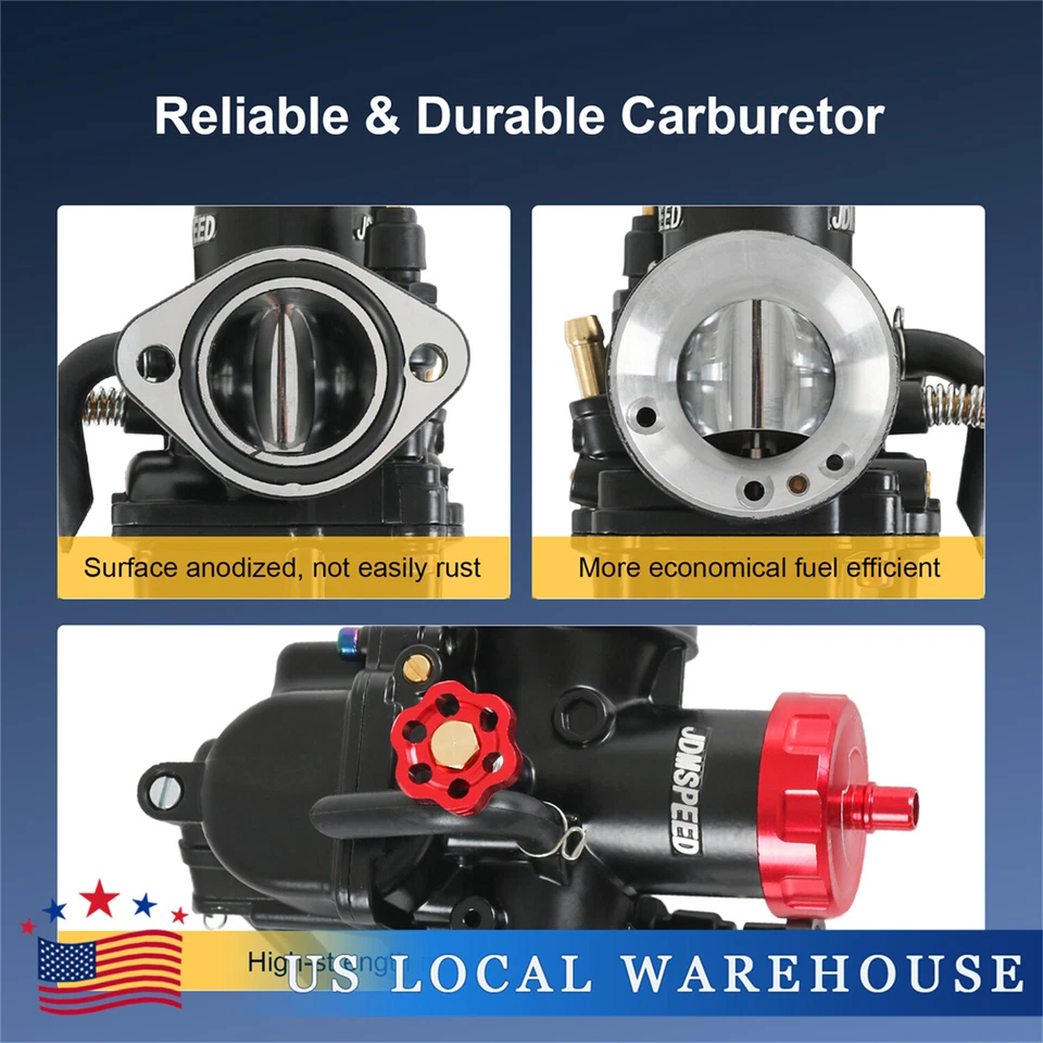 For CR80R CR85R WRE125 KE250 KX80 DRZ250 RM80 Racing Carburetor PE 28mm - Image 3 of 4