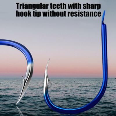 20pcs Sharped Forged Fishing Hooks High-carbon Steel Hook Fish --us