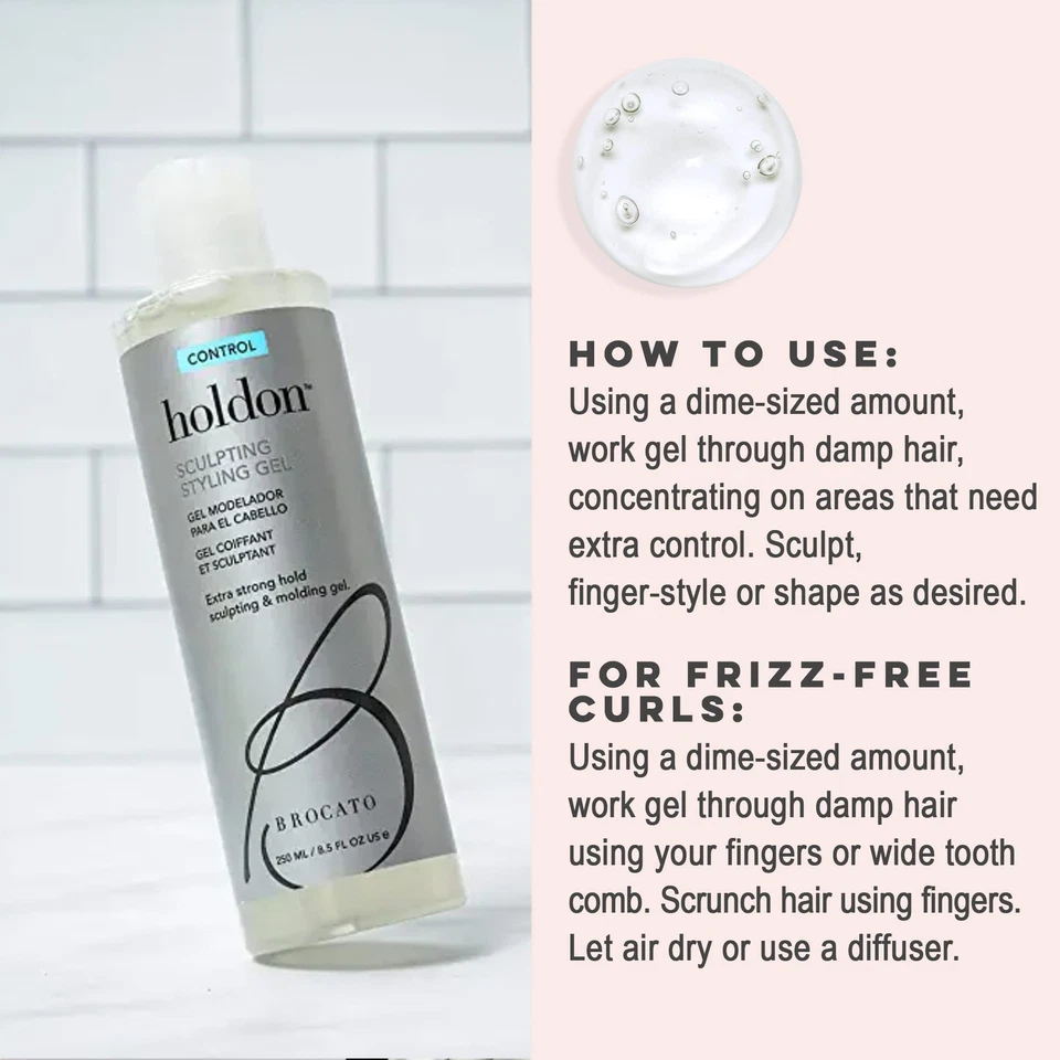 GEL PARA PEINAR EL CABELLO 8,5 fl oz fibra de sujeción firme soporte volumen brillo protección del color Foto 4 de 4