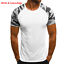 thumbnail 13  - Men T-Shirt Top Fitness Bodybuilding Gym Muscle Tee Camo Short Sleeve Shirts