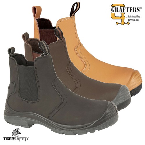Grafters M371 S1 SRC High Quality Steel Toe Cap Chelsea Dealer Safety