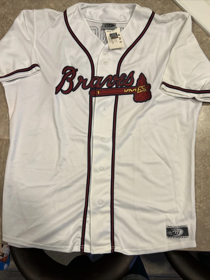 Camiseta blanca autografiada por Kelly Johnson de los Atlanta Braves solo recuerdos certificado de autenticidad Foto 4 de 4