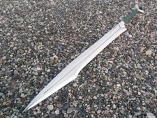 Custom Handmade D2 Steel Fixed Blade Barbarian Two Handed Sword Hunting Sword