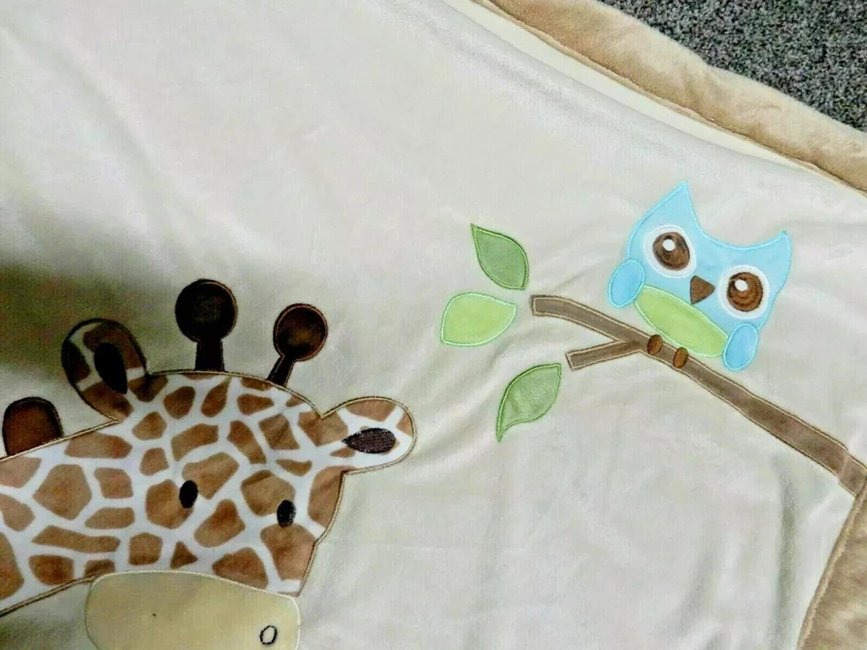 1D 30x40 KOALA BABY Jirafas Mamá Bebé Búho Árbol Felpa Terciopelo/Sherpa Cuna Manta Foto 4 de 4