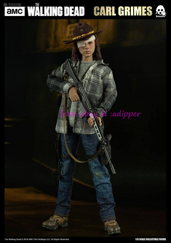Threezero 3a 1/6 The Walking Dead Carl Grimes Action Figure Deluxe